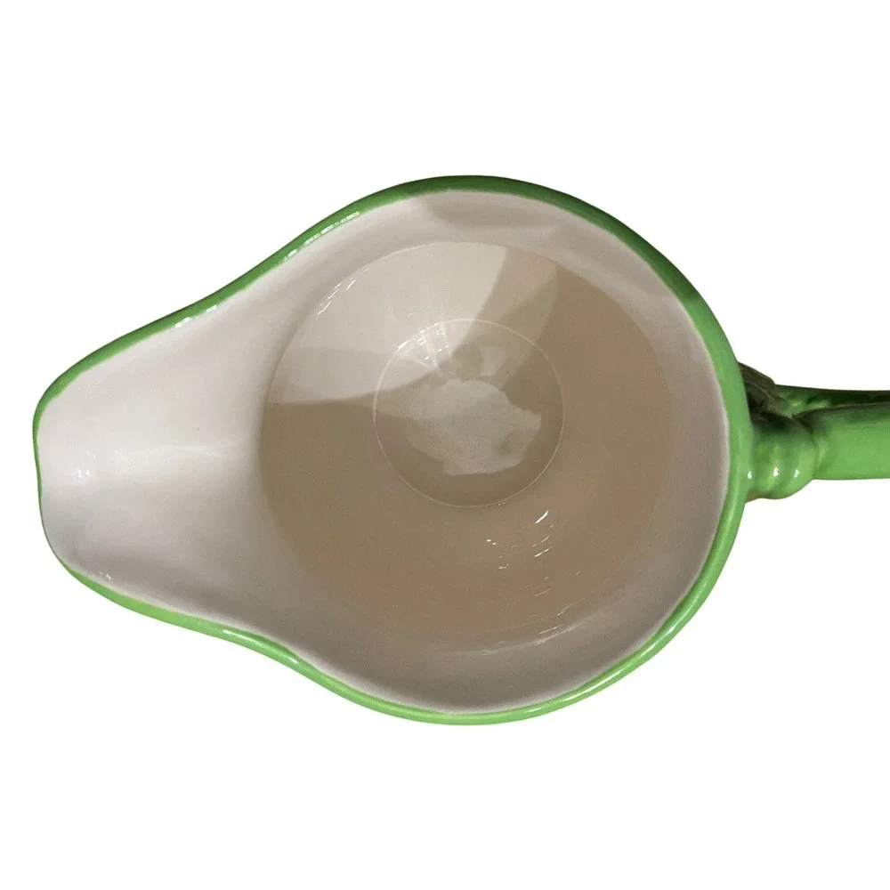 Boston Warehouse Alligator Handle Ceramic‎ Pitcher Yellow Green Crocodile 2008